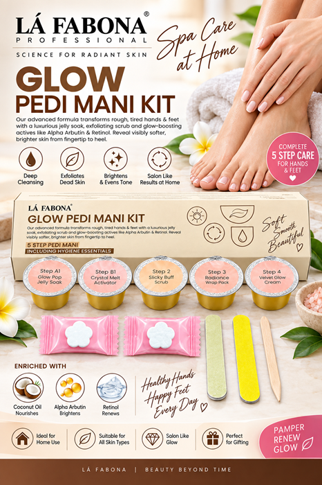 LA FABONA Glow Pedi Mani Kit 5 Step