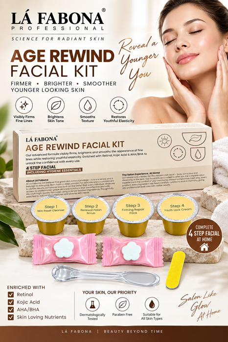 LA FABONA Age Rewind Facial Kit 4 Step